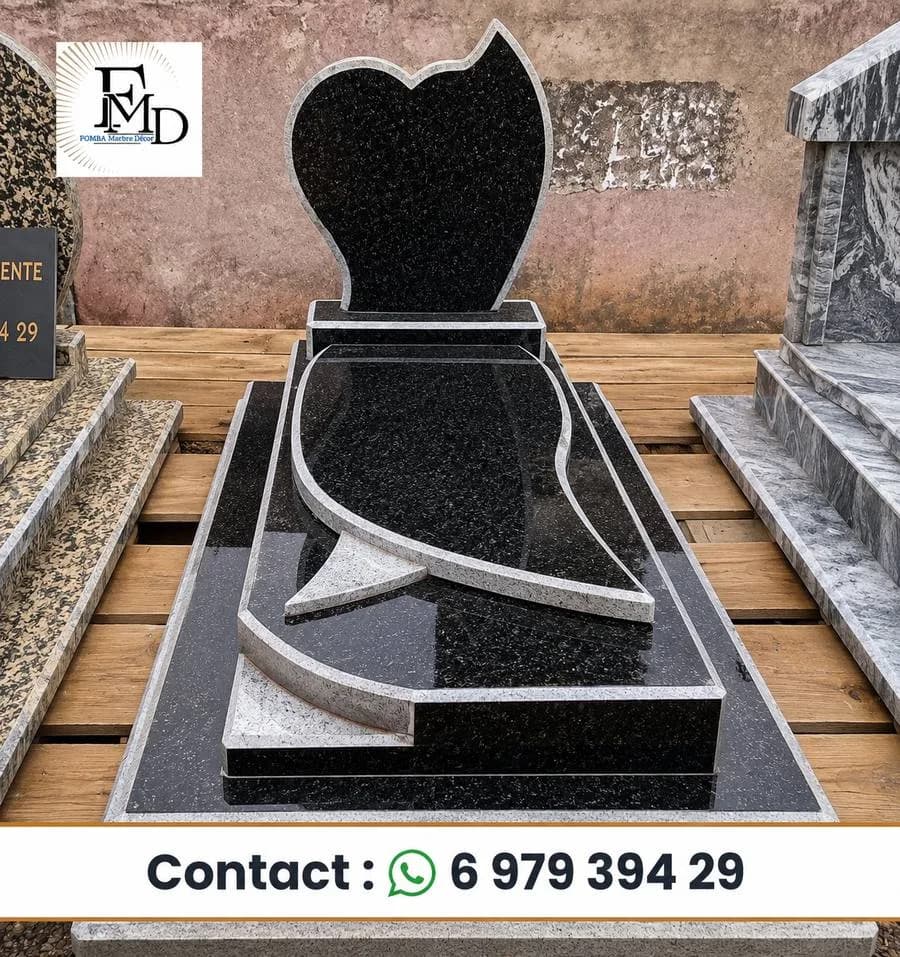 Monument Funéraire Céramique noire — Fomba Marbre Décor
